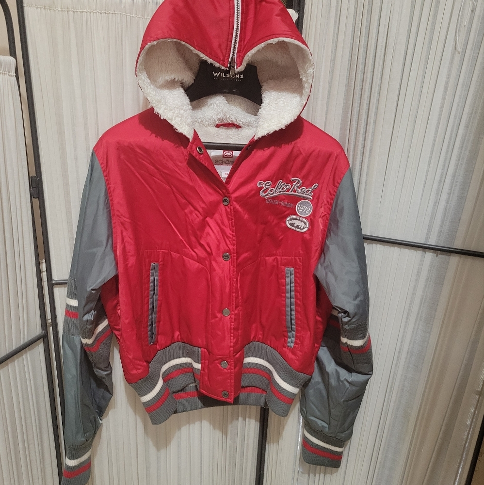 Ecko Red Ladies  Chapter Unlimited Faux Fur Lined Bomber Jacket